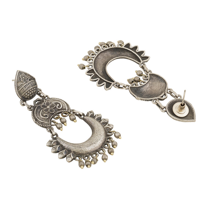 Kavisha Silver Red Earring