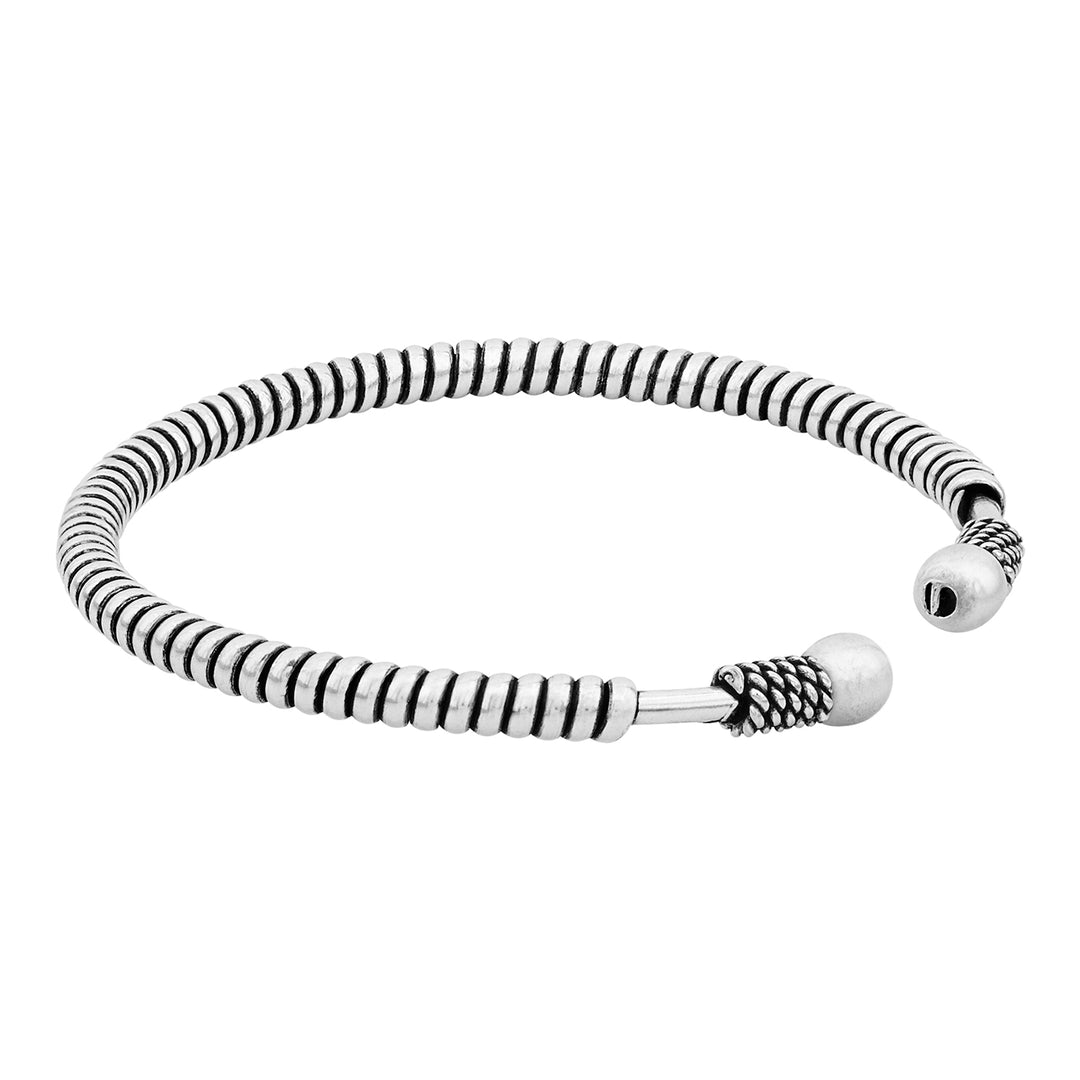 Oshi Silver Oxidised Bracelet