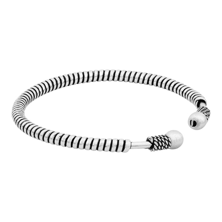 Oshi Silver Oxidised Bracelet