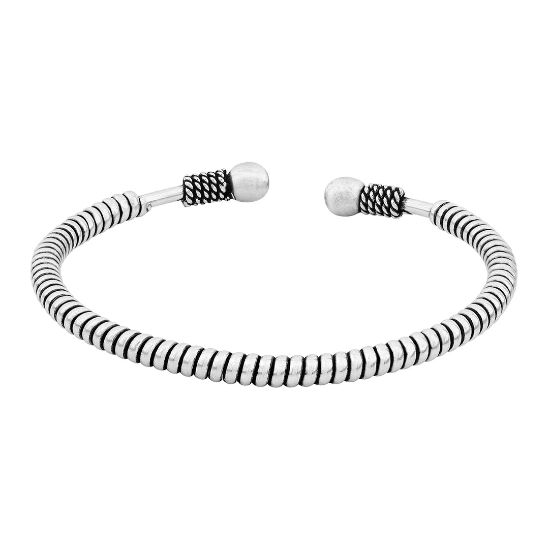 Oshi Silver Oxidised Bracelet