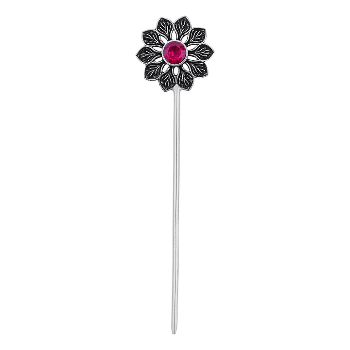 Rasika Silver Oxidised Hairpin