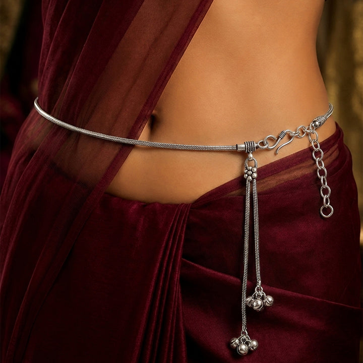 Ayanna Silver Oxidised Kamarbandh