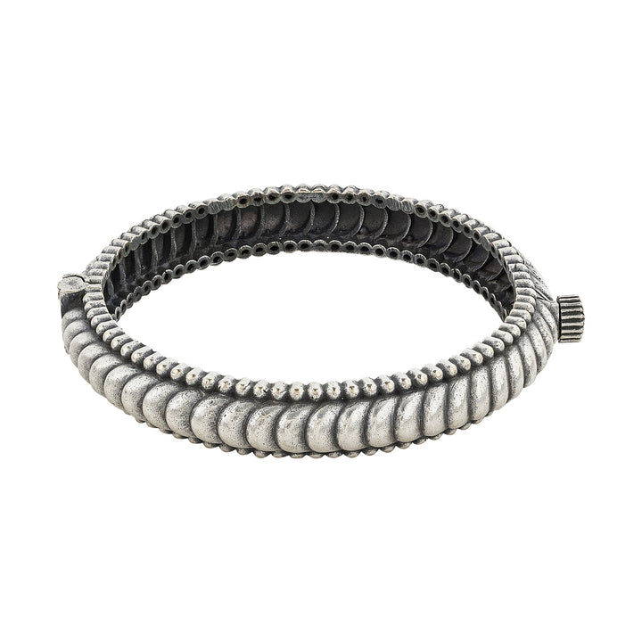 Taisha Silver Oxidised Bracelet