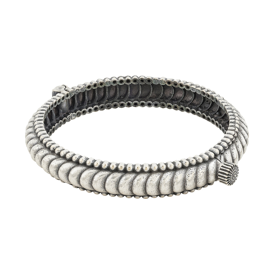 Taisha Silver Oxidised Bracelet