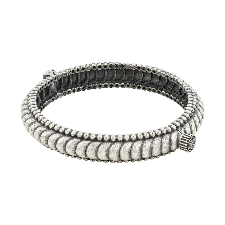 Taisha Silver Oxidised Bracelet