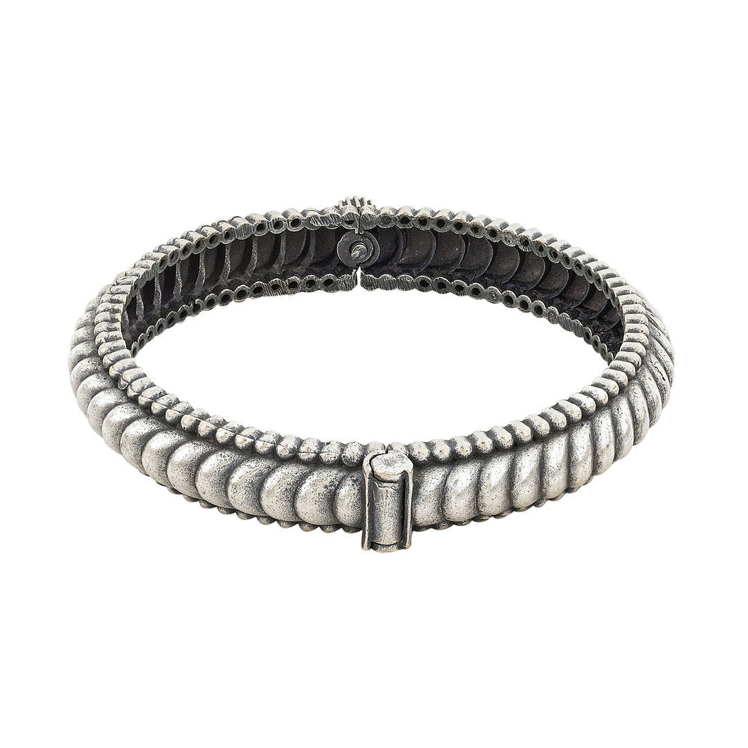 Taisha Silver Oxidised Bracelet