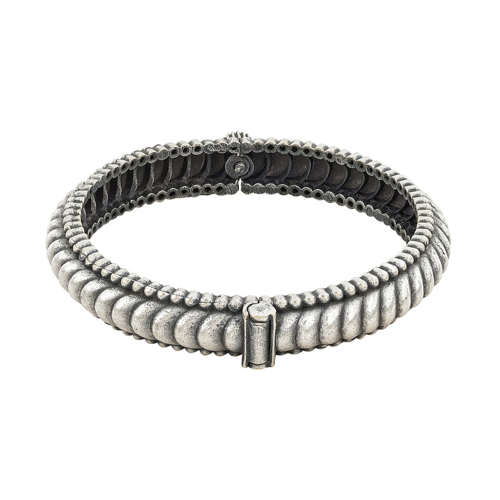 Taisha Silver Oxidised Bracelet