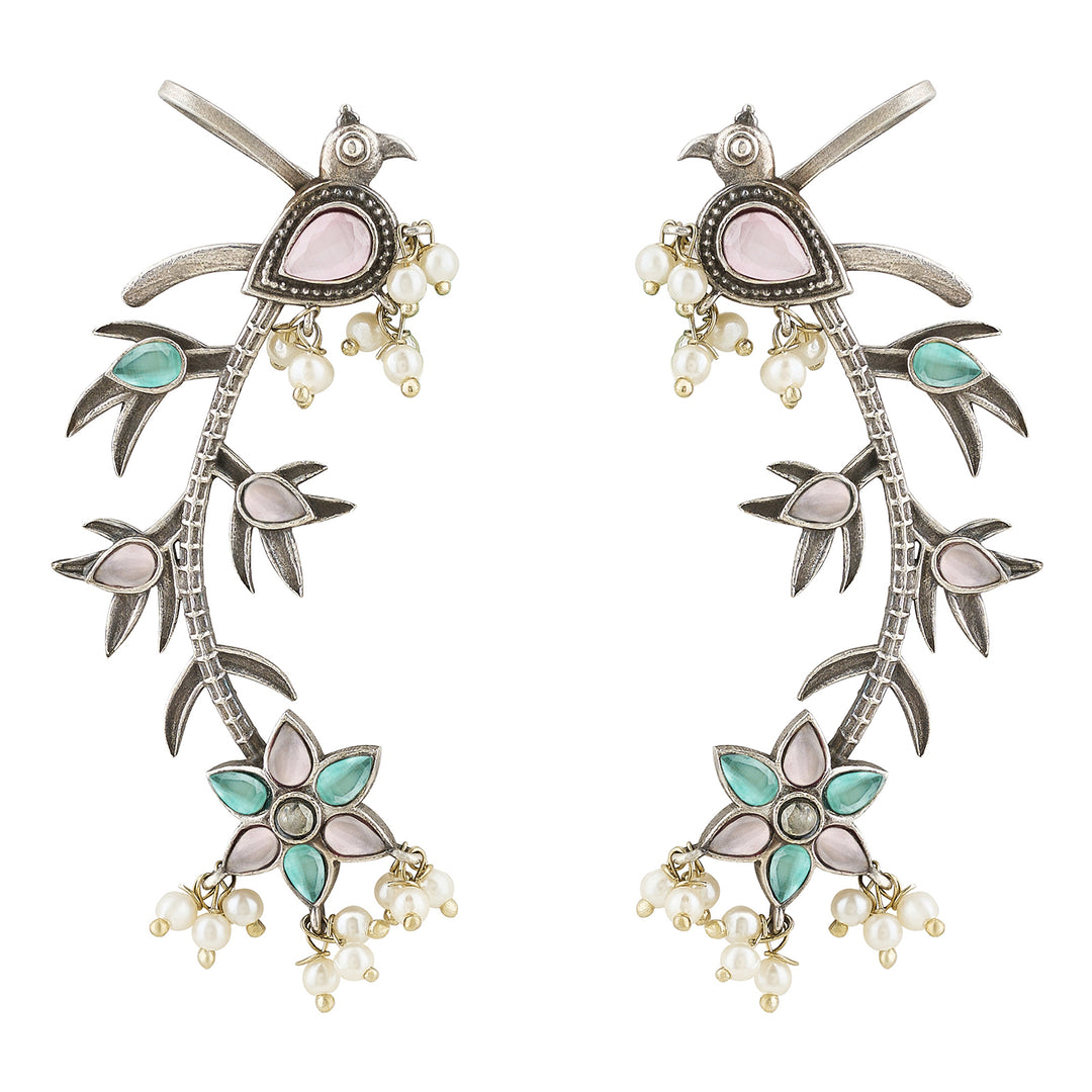 Ekruti Silver Earcuff