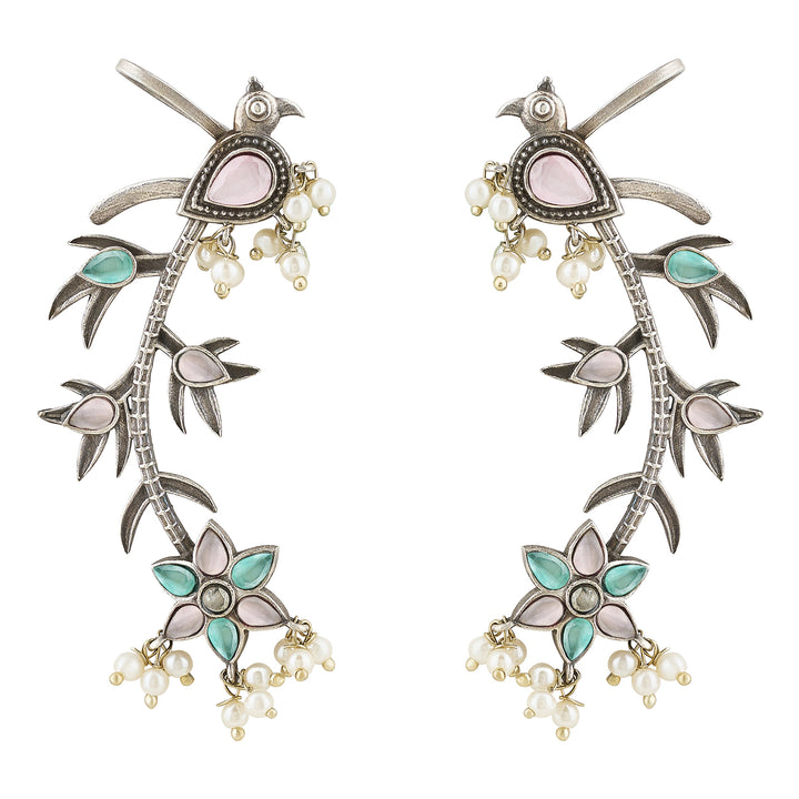 Ekruti Silver Earcuff