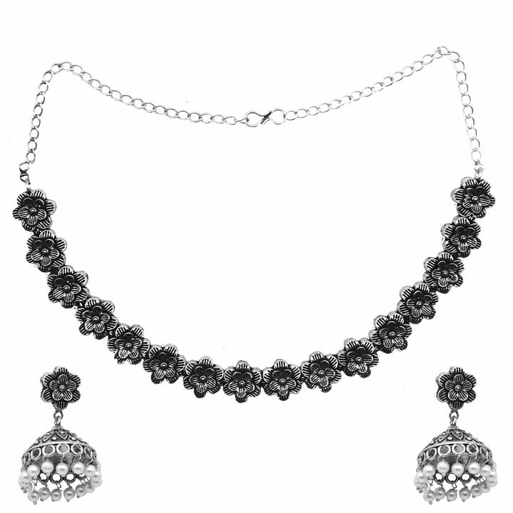 Teejh Ongole Oxidised Silver Jewellery Gift Set