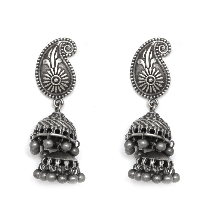 Teejh Dipika Silver Oxidised Jewelry Gift Set
