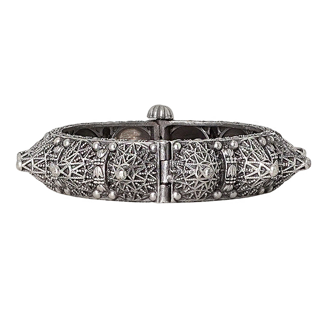 TEEJH DRASTI SILVER OXIDISED JEWELRY GIFT SET