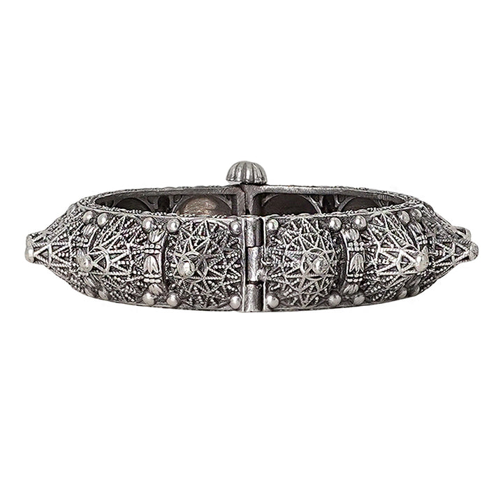 TEEJH DRASTI SILVER OXIDISED JEWELRY GIFT SET