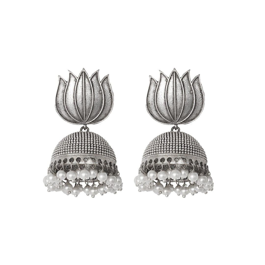Teejh Mrunalini Silver Oxidised Jewelry Gift Set