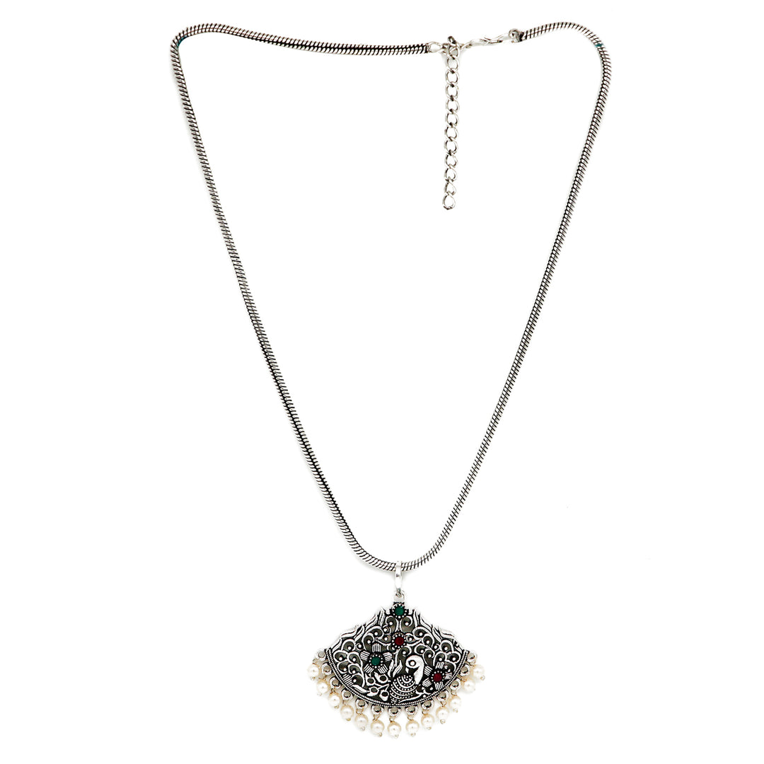Teejh Masakali Multi Coloured Silver Oxidised Jewelry Gift Set