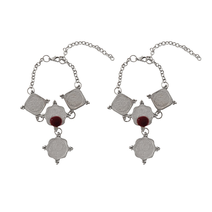 Teejh Manimudra Coin Anklet