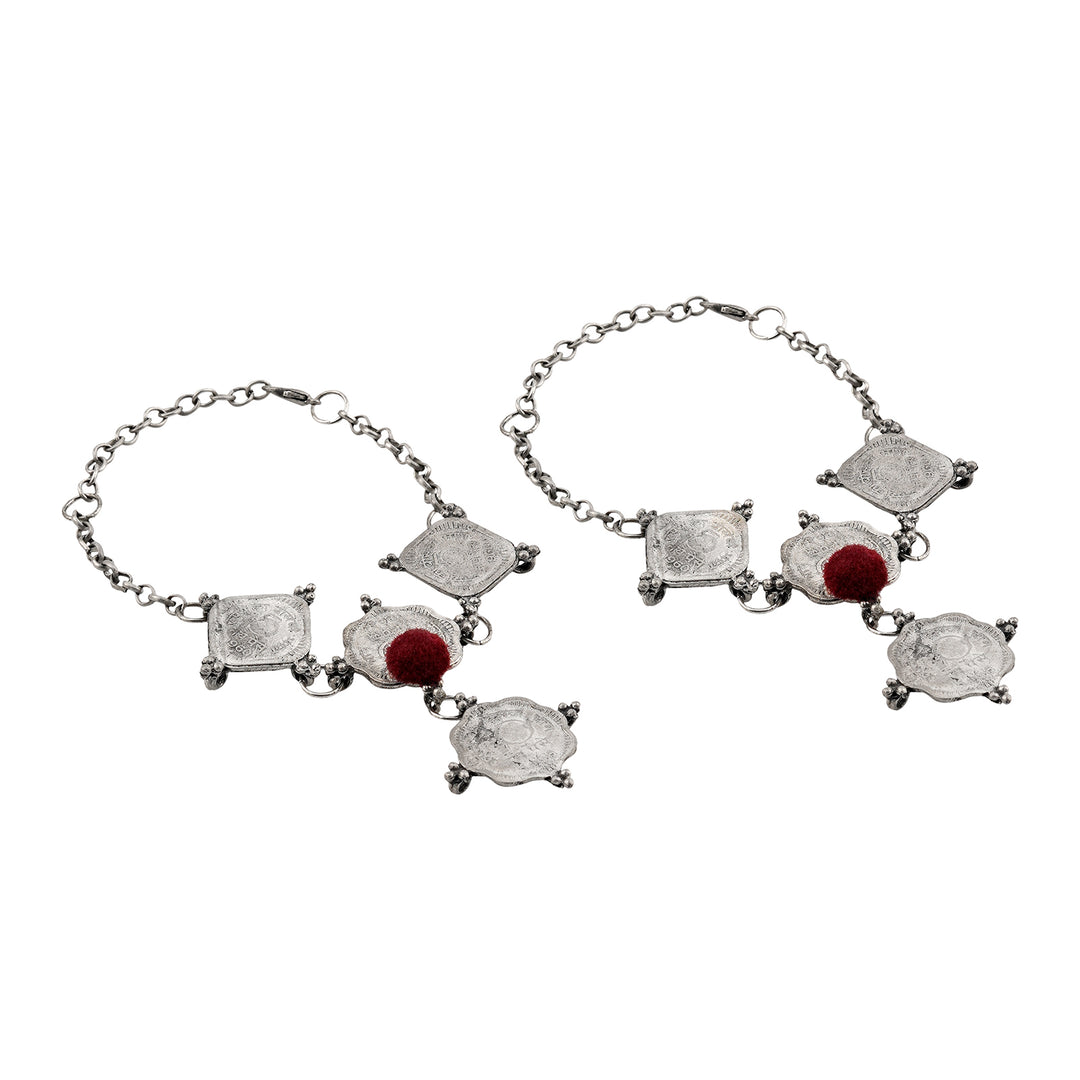 Teejh Manimudra Coin Anklet