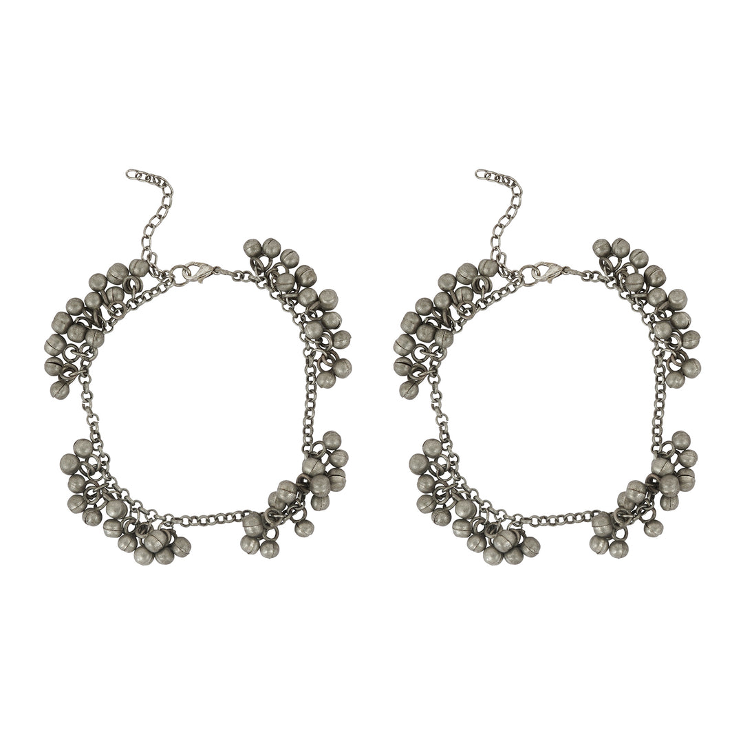 Teejh Manpreet Silver Oxidised Jewelry Gift Set