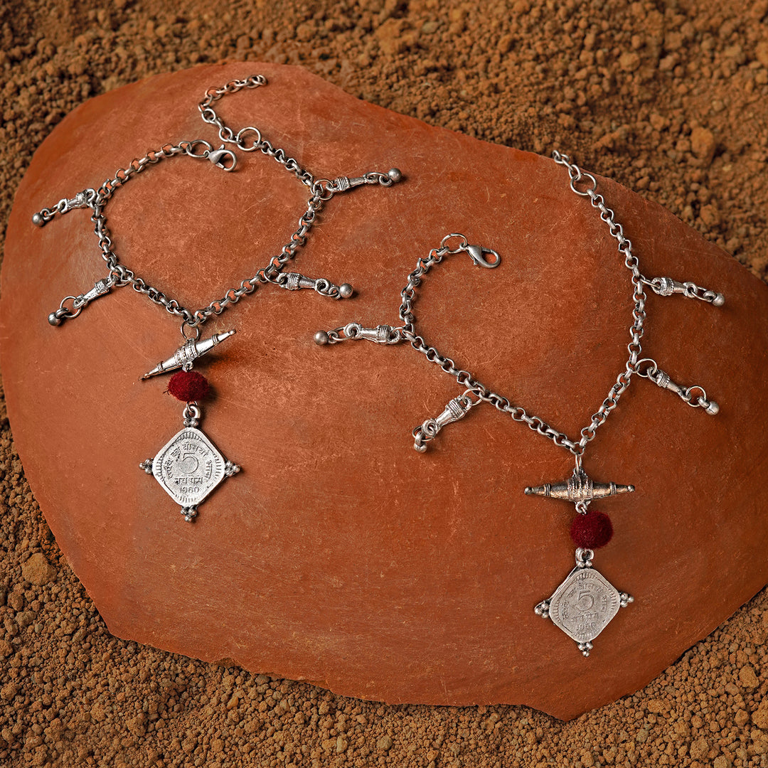Teejh Gajapati Coin Anklet