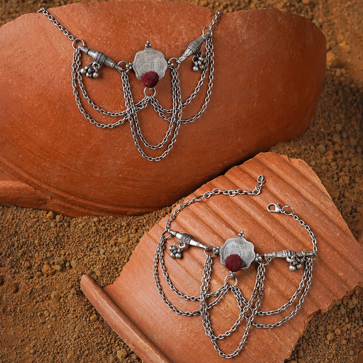 Teejh Pashana Coin Anklet