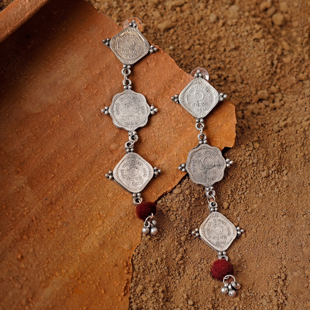 Teejh Dihariya Coin Earrings