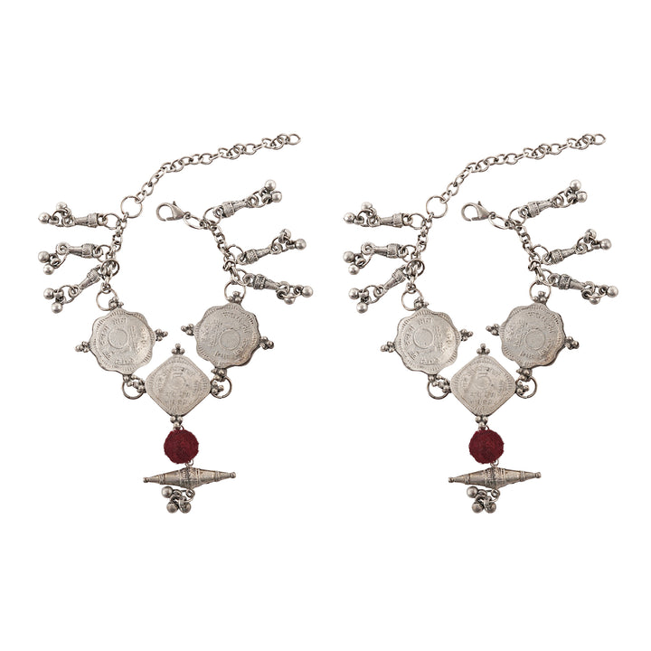 Teejh Satamana Coin Anklet