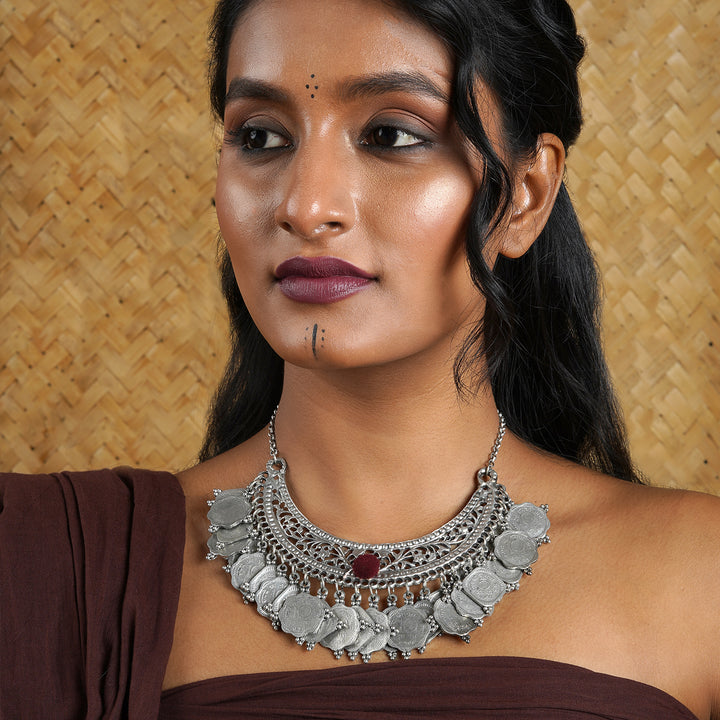 Teejh Karshika Coin Necklace