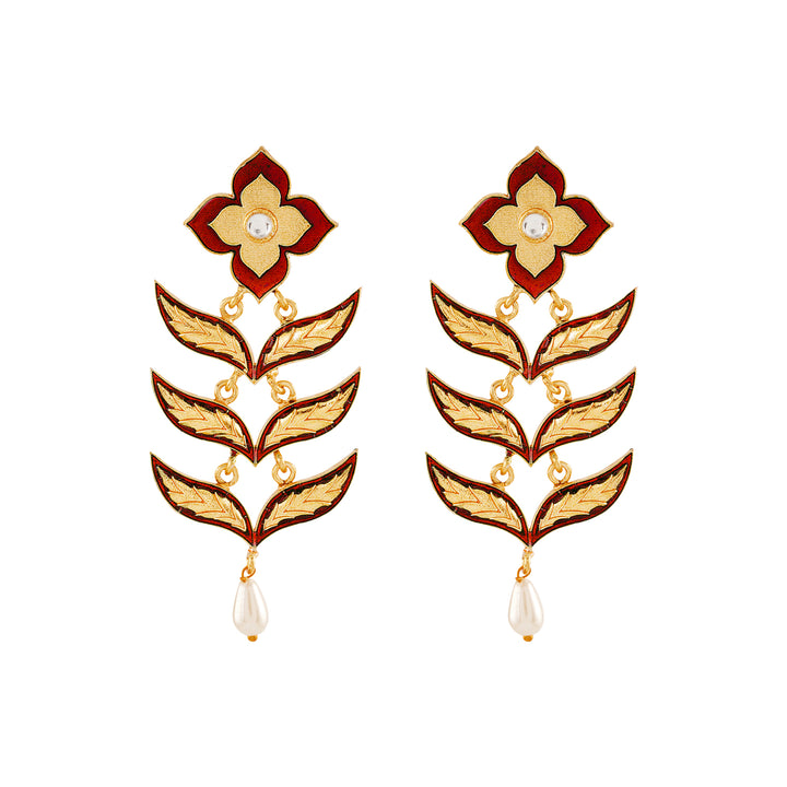 Not So Sati Savitri Maroon Truck Art Earrings