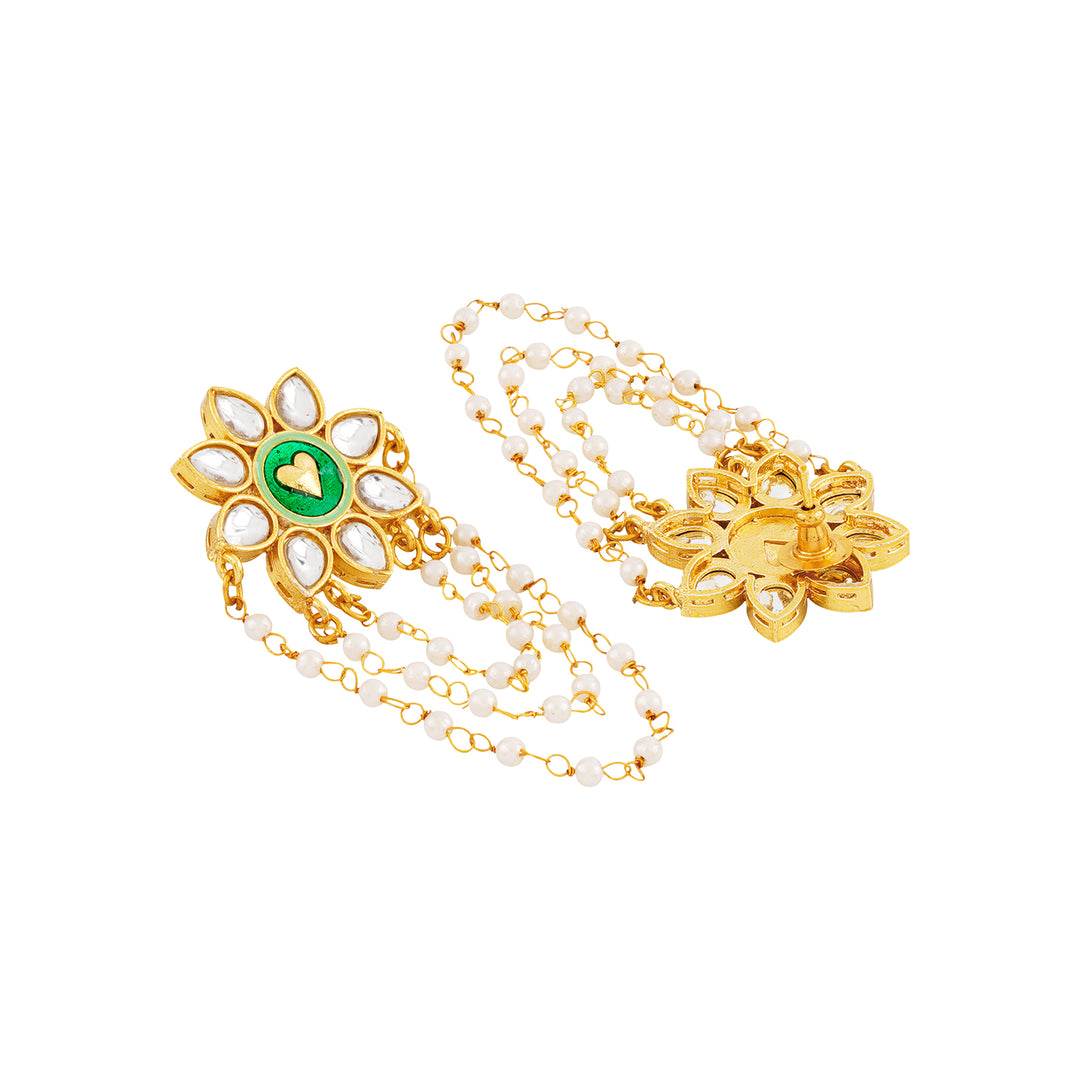Dekho Magar Pyaar se Light Green &amp; Dark Green Truck Art  Earrings