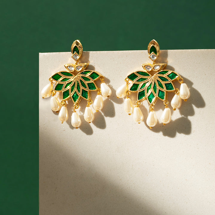 Baby Doll Green Truck Art Earrings