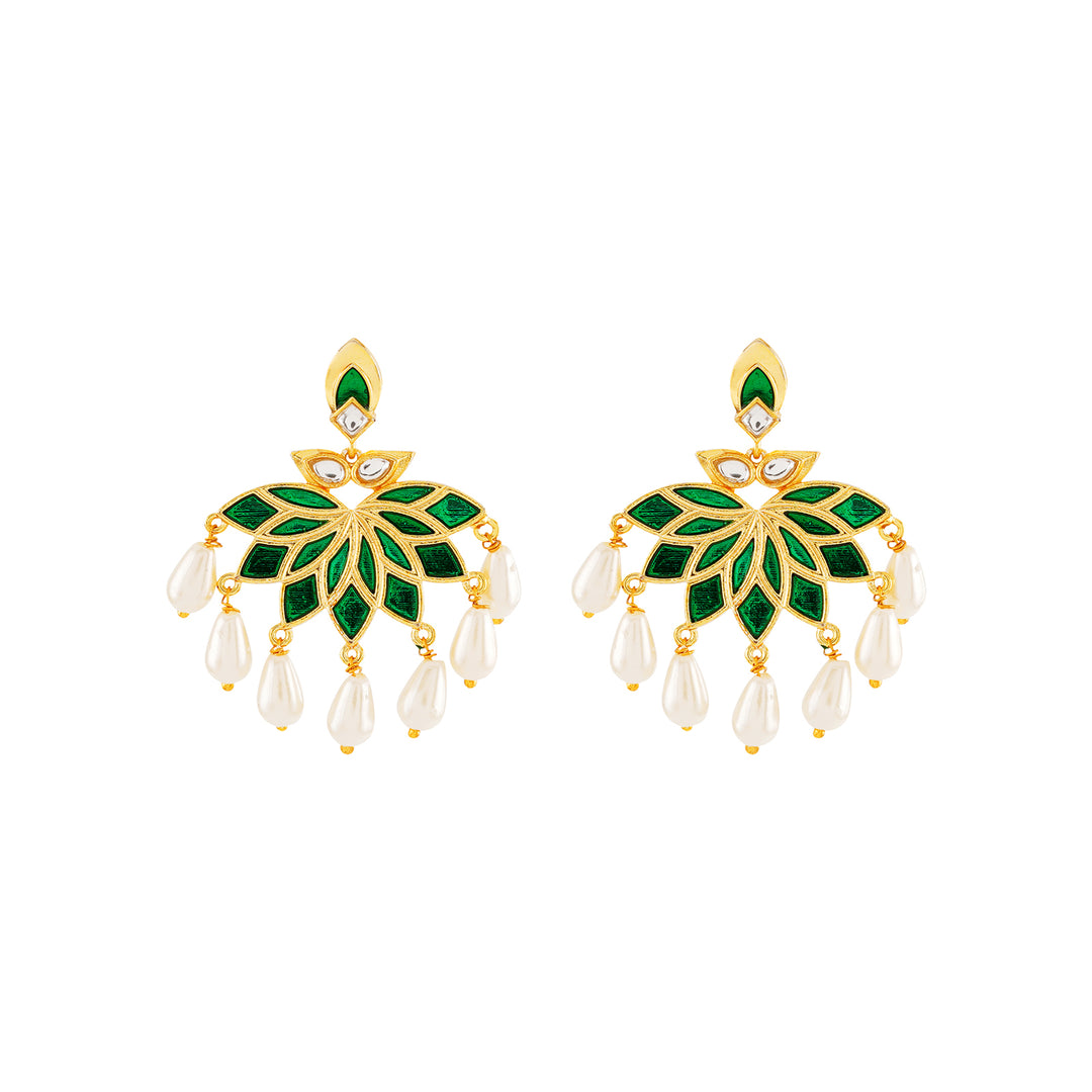 Baby Doll Green Truck Art Earrings
