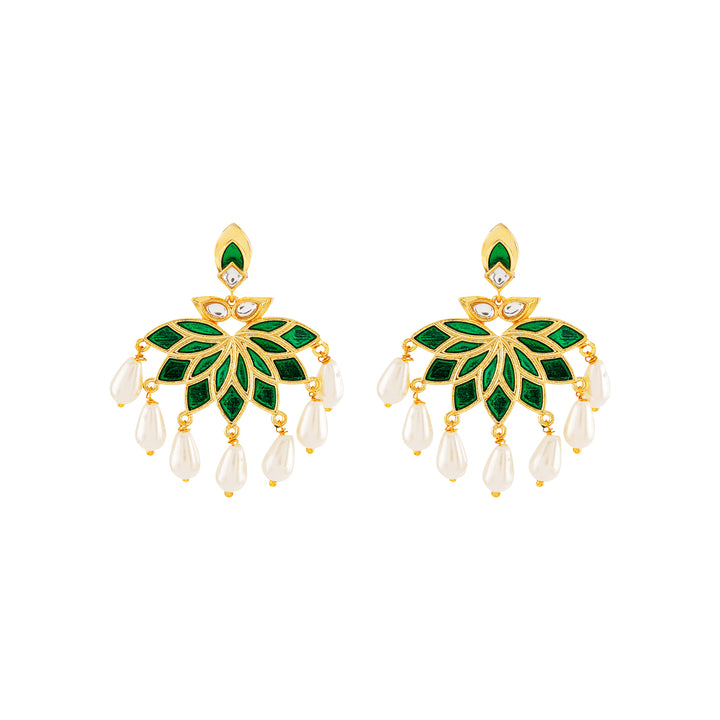 Baby Doll Green Truck Art Earrings