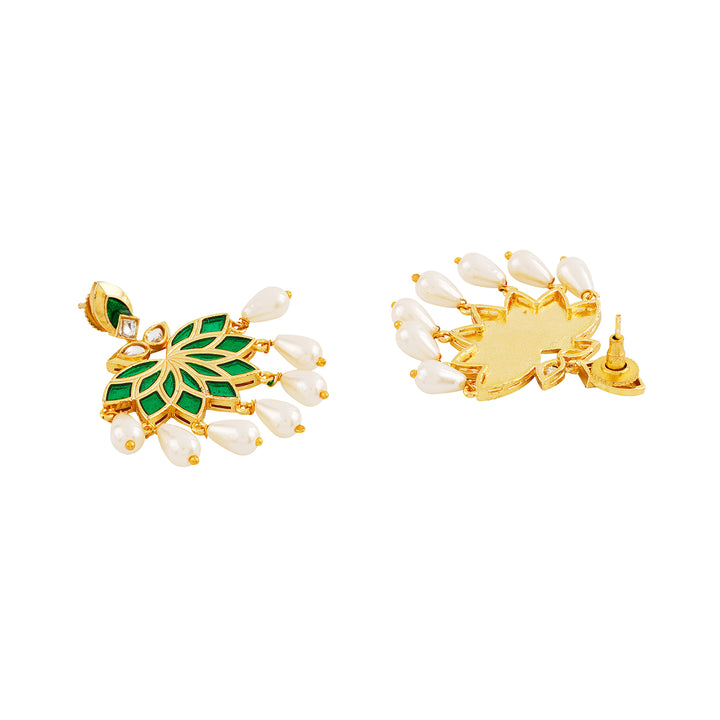 Baby Doll Green Truck Art Earrings