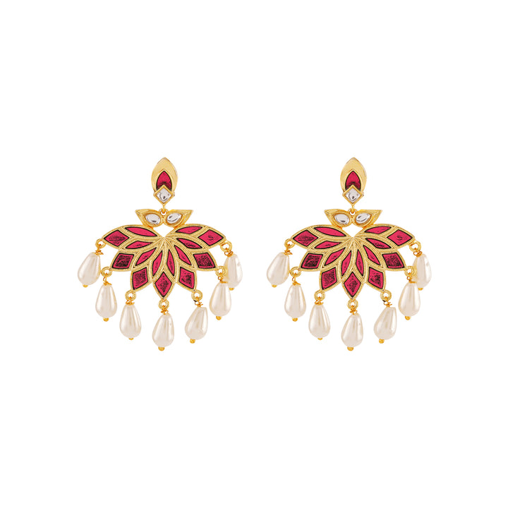 Baby Doll Fuschia Pink Truck Art Earrings