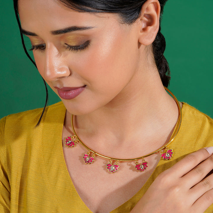 Feeling Jhakaas Fuschia Pink Necklace
