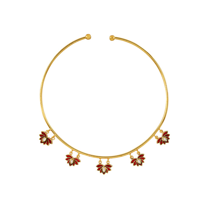 Feeling Jhakaas Maroon Necklace