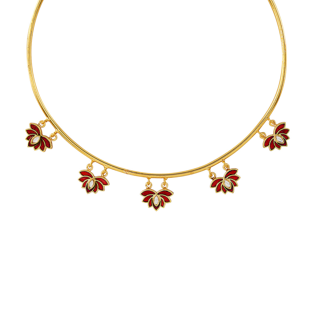 Feeling Jhakaas Maroon Necklace