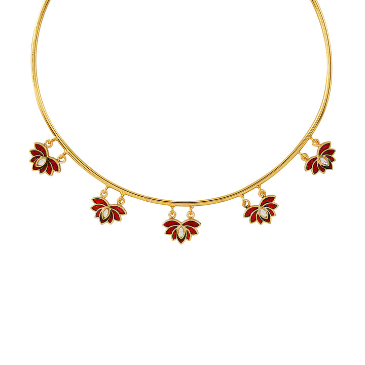 Feeling Jhakaas Maroon Necklace