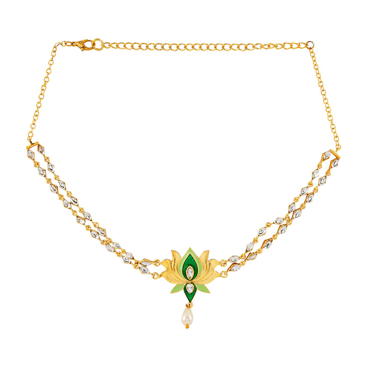 Horn Ok Please Green Truck Art Necklace