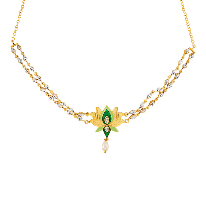 Horn Ok Please Green Truck Art Necklace