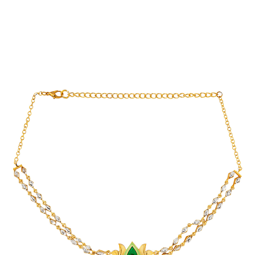 Horn Ok Please Green Truck Art Necklace