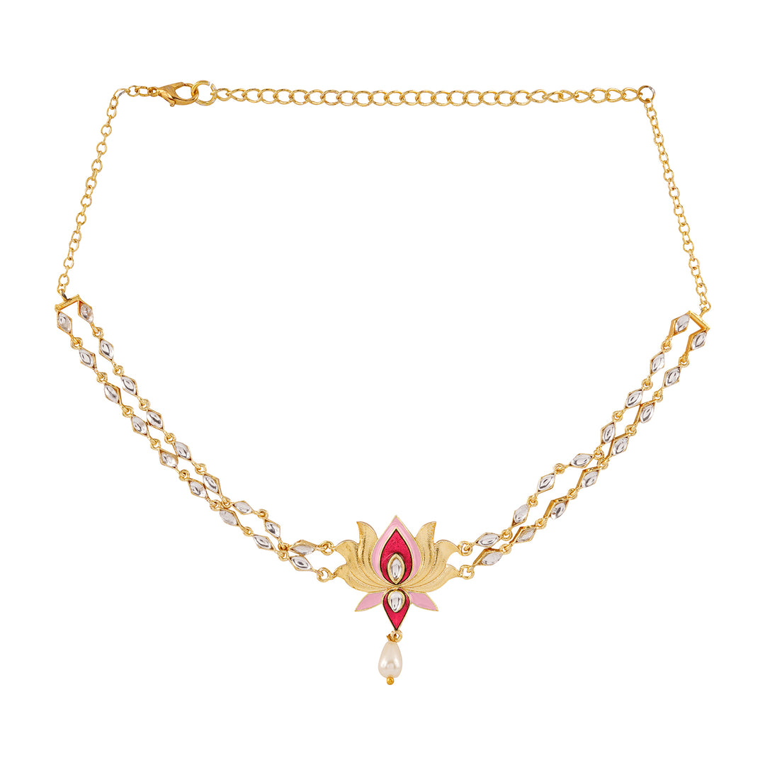 Horn Ok Please Fuschia Pink Truck Art Necklace