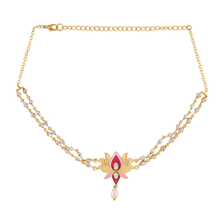 Horn Ok Please Fuschia Pink Truck Art Necklace