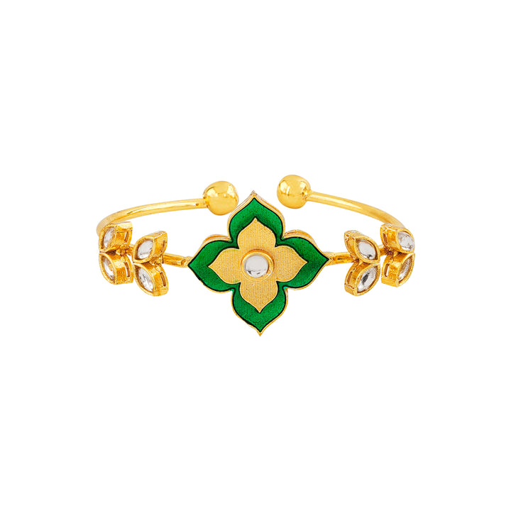 Too Phoolsome Green Bracelet