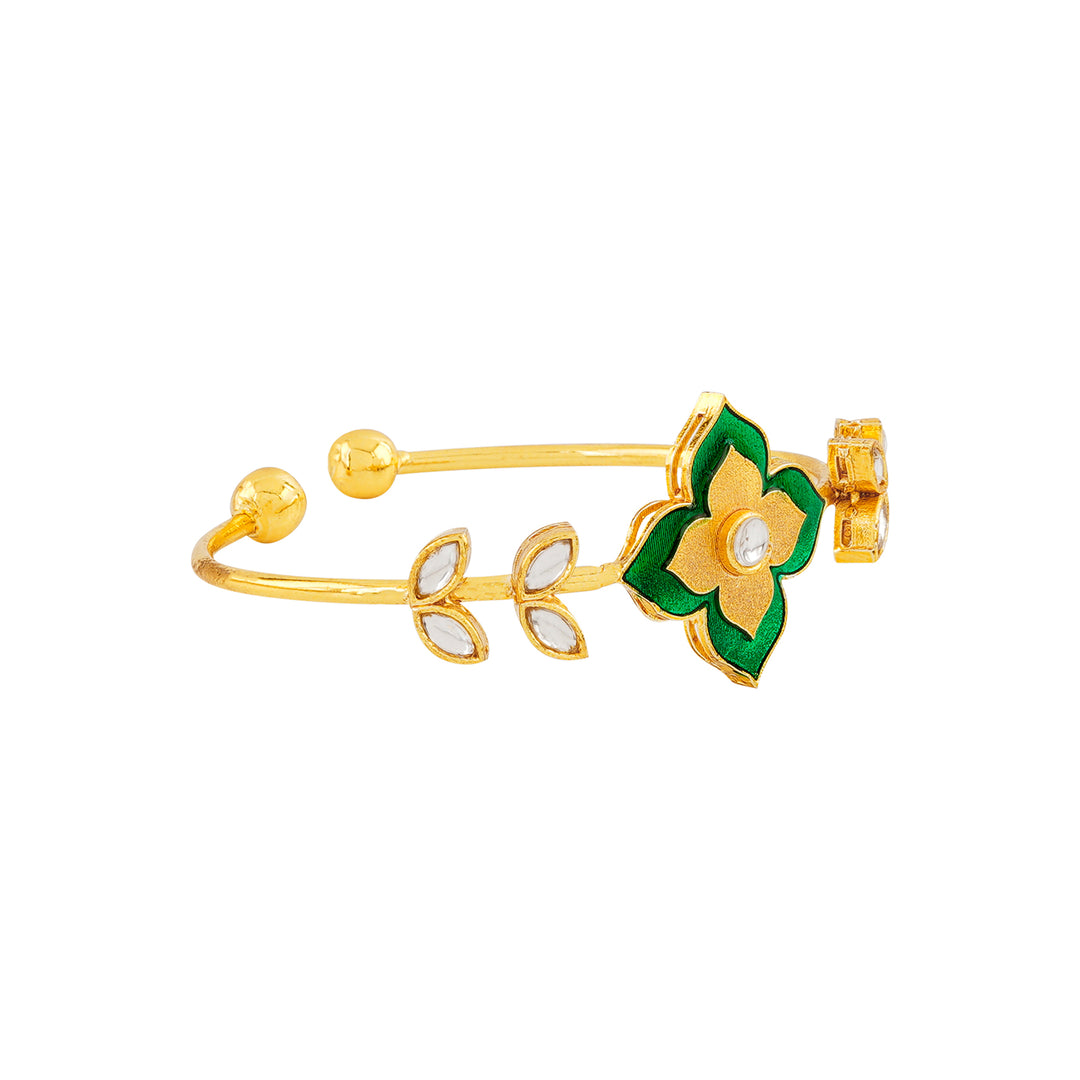 Too Phoolsome Green Bracelet