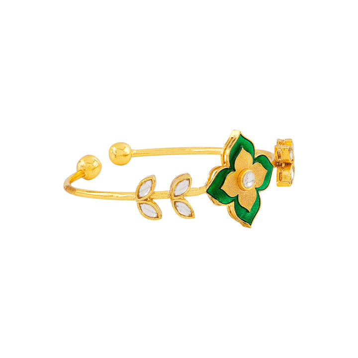 Too Phoolsome Green Bracelet