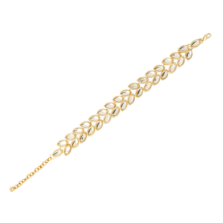 Teejh Karmani Gold and Mirror Bracelet