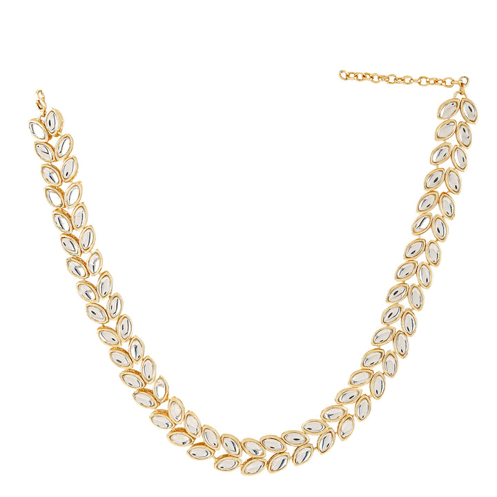 Teejh Zareen Gold and kundan Princess Necklace