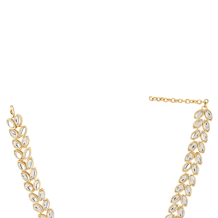 Teejh Zareen Gold and kundan Princess Necklace