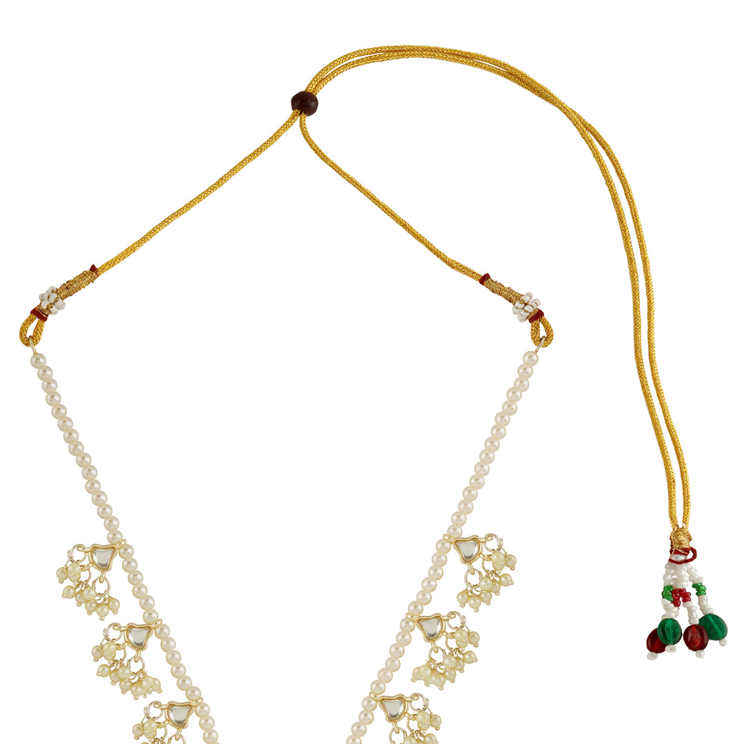 Teejh Ghaznavid White Gold Necklace Set